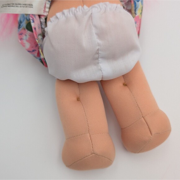 Vintage Russ Berrie Troll Kidz Rosie Doll Plush Cottagecore Floral 9" Pink NWOT - Picture 7 of 9